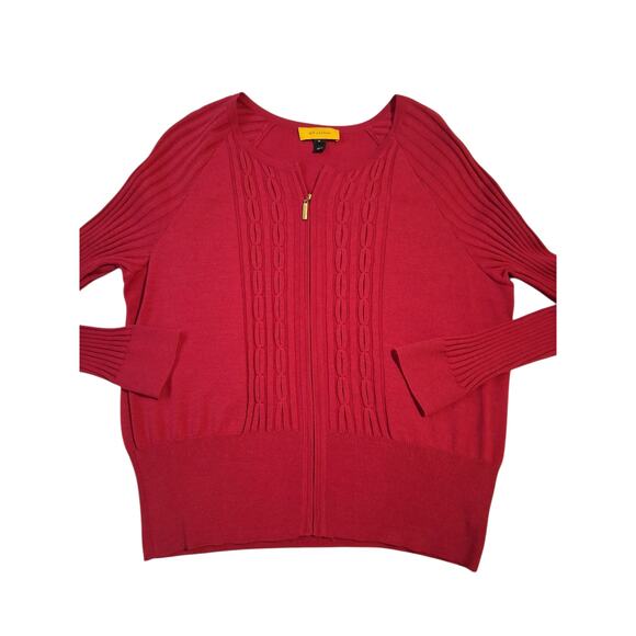 St. John Wool Silk Cashmere Womens XL  Cardigan & Top Quiet Luxury Old Money Set - Picture 2 of 16